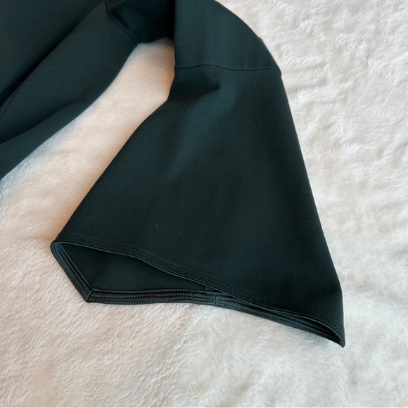 💥SALE💥 Lafayette 148 Paloma Shift 3/4 Sleeve Viscose Green Knee Dress M - Picture 7 of 13